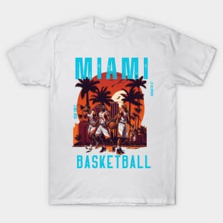 Miami heat basketball  vector graphic design T-Shirt